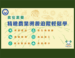 食安素養-精緻農業溯源追蹤輕鬆學